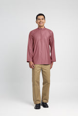 Patawali Collared Top  - Dark Rose