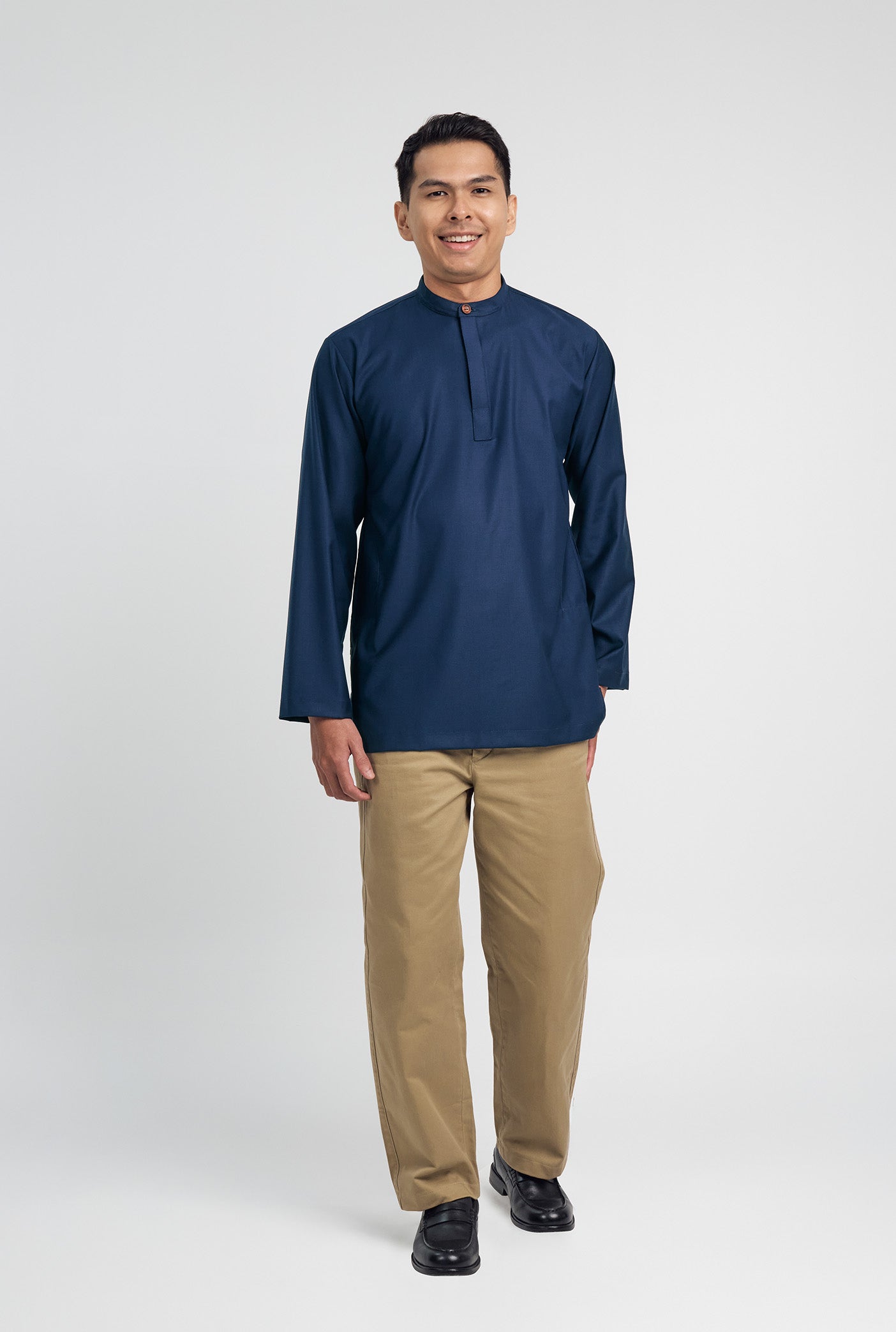 Patawali Collared Top  - Royal Blue