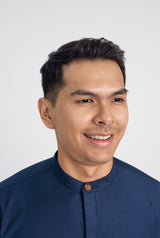 Patawali Collared Top  - Royal Blue