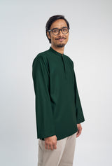 Patawali Collared Top  - Deep Green
