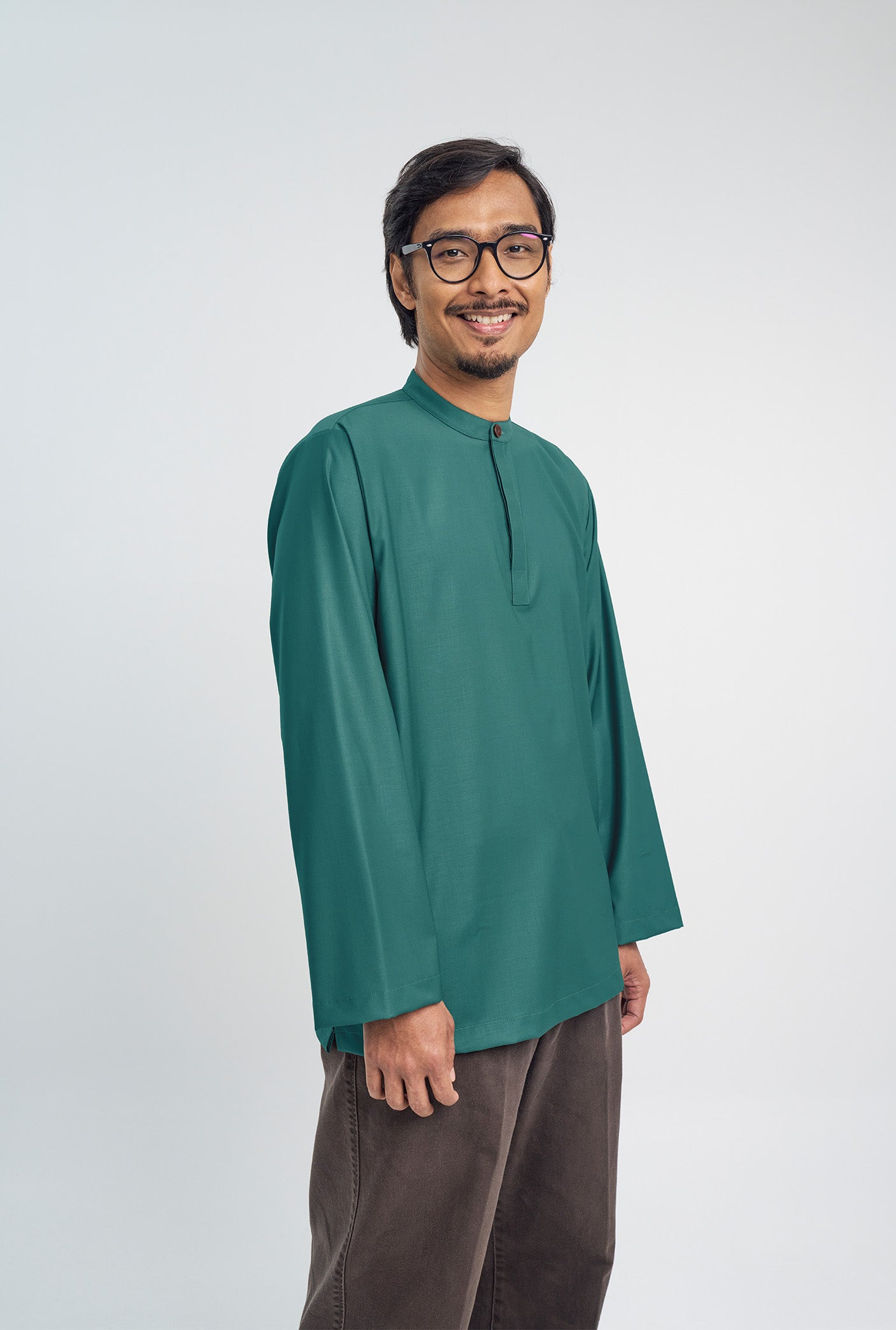 Patawali Collared Top  - Turquoise