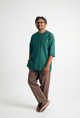 Patawali Three Quarter Sleeve Top  - Turquoise