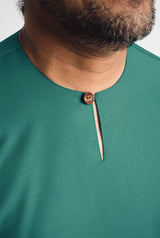 Patawali Three Quarter Sleeve Top  - Turquoise