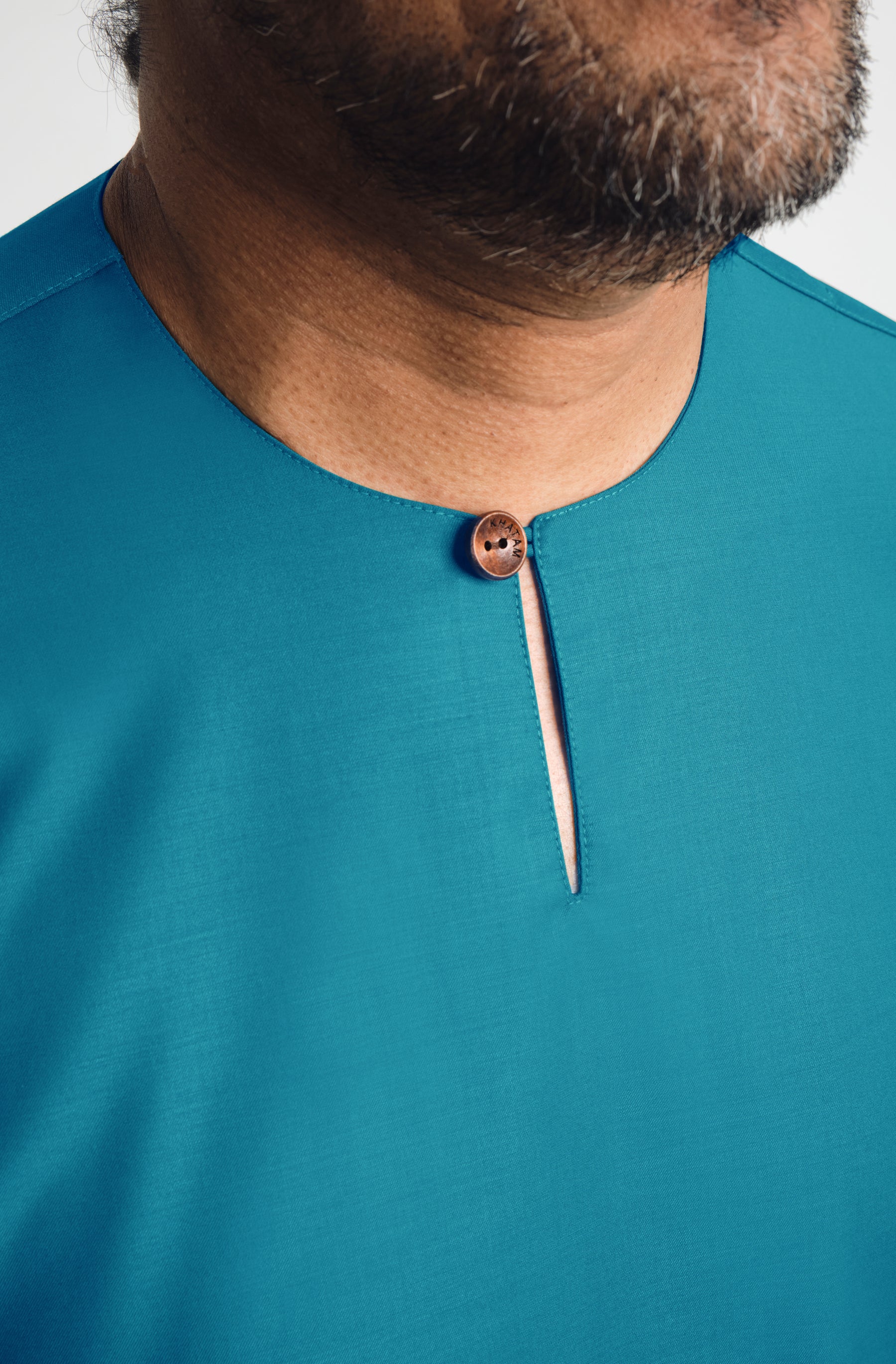 Patawali Three Quarter Sleeve Top  - Turquoise