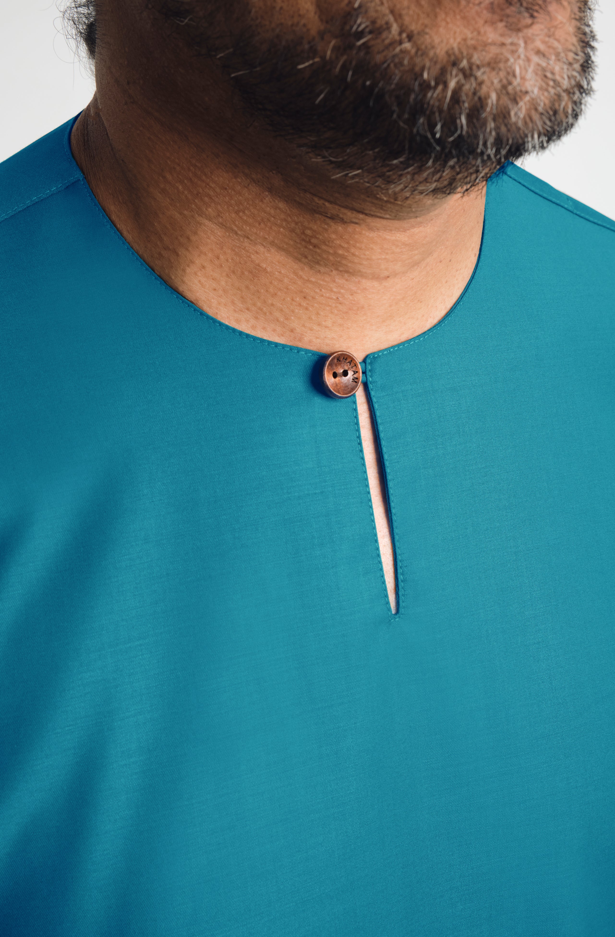 Patawali Three Quarter Sleeve Top  - Turquoise