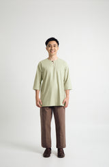 Patawali Three Quarter Sleeve Top  - Honeydew