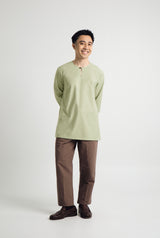 Patawali Three Quarter Sleeve Top  - Honeydew