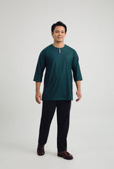 Patawali Three Quarter Sleeve Top  - Deep Teal