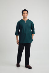 Patawali Three Quarter Sleeve Top  - Deep Teal