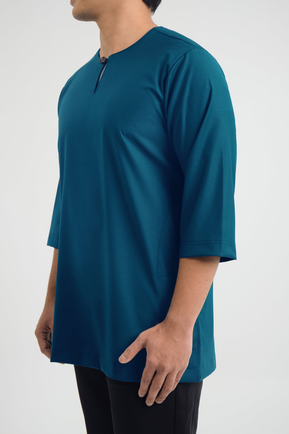 Patawali Three Quarter Sleeve Top  - Deep Teal