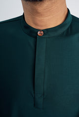 Patawali Collared Top  - Deep Teal