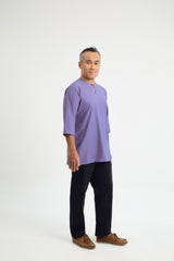 Patawali Three Quarter Sleeve Top  - Purple Yam
