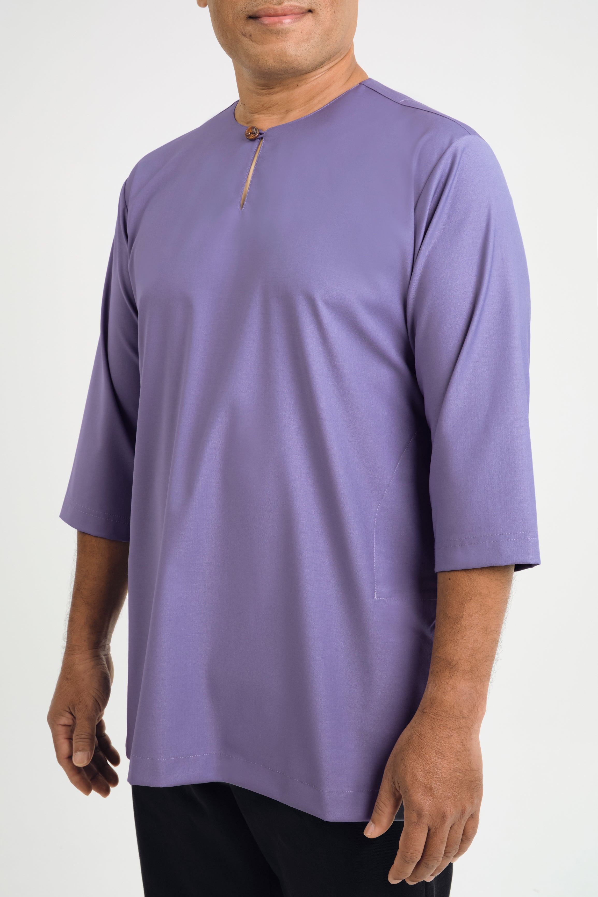Patawali Three Quarter Sleeve Top  - Purple Yam