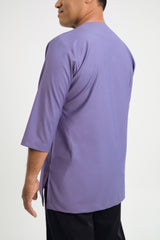 Patawali Three Quarter Sleeve Top  - Purple Yam