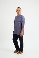 Patawali Three Quarter Sleeve Top  - Purple Yam