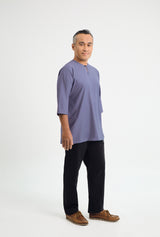 Patawali Three Quarter Sleeve Top  - Purple Yam