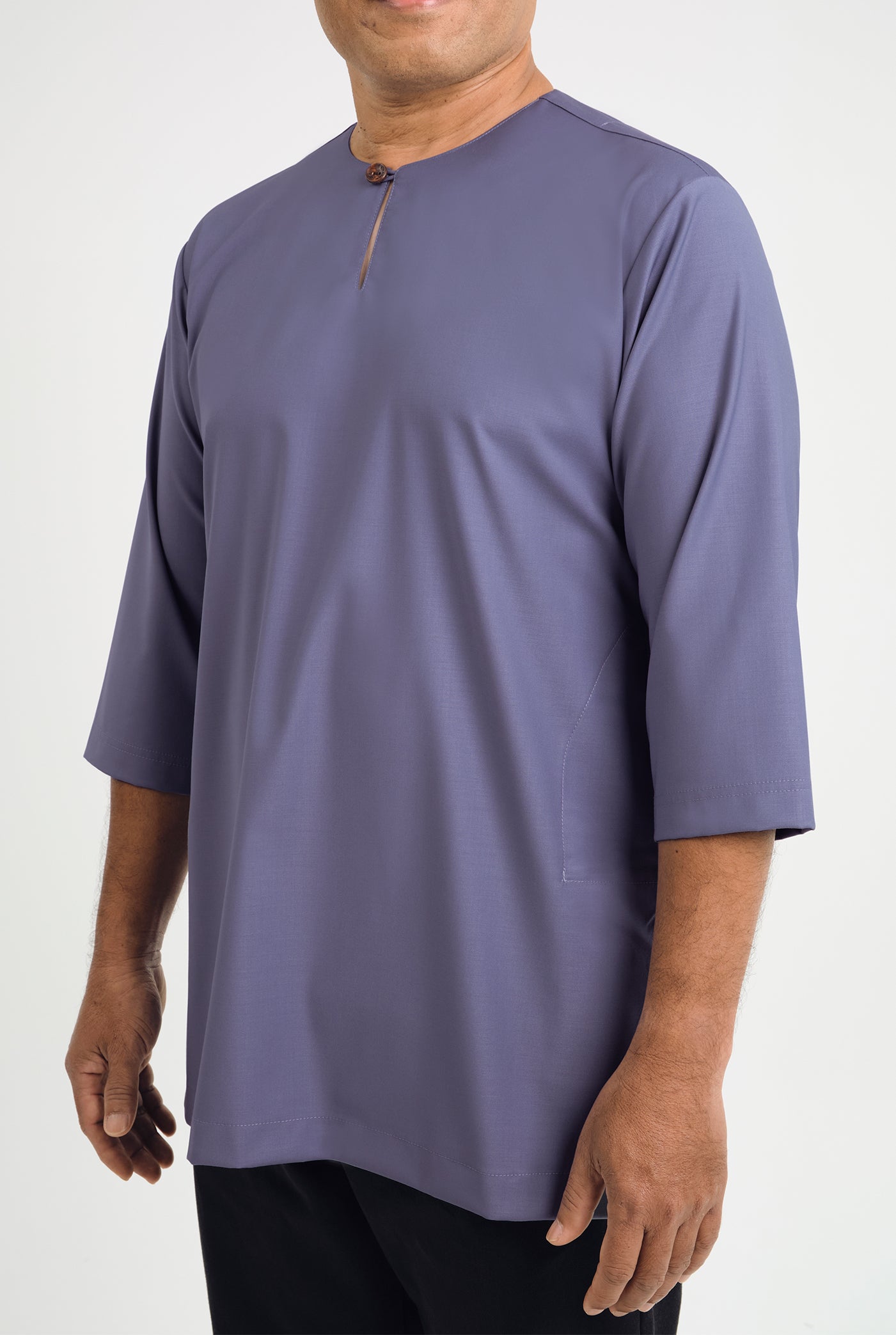 Patawali Three Quarter Sleeve Top  - Purple Yam