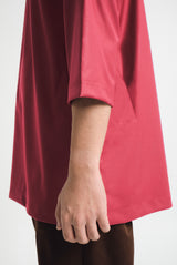 Patawali Three Quarter Sleeve Top  - Rose Red
