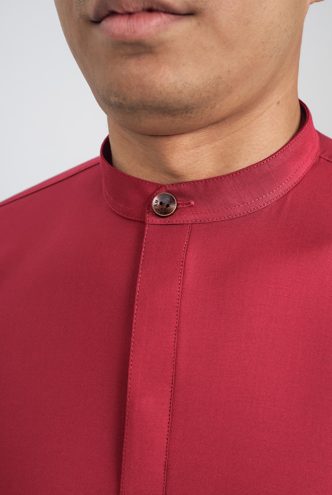 Patawali Collared Top  - Rose Red