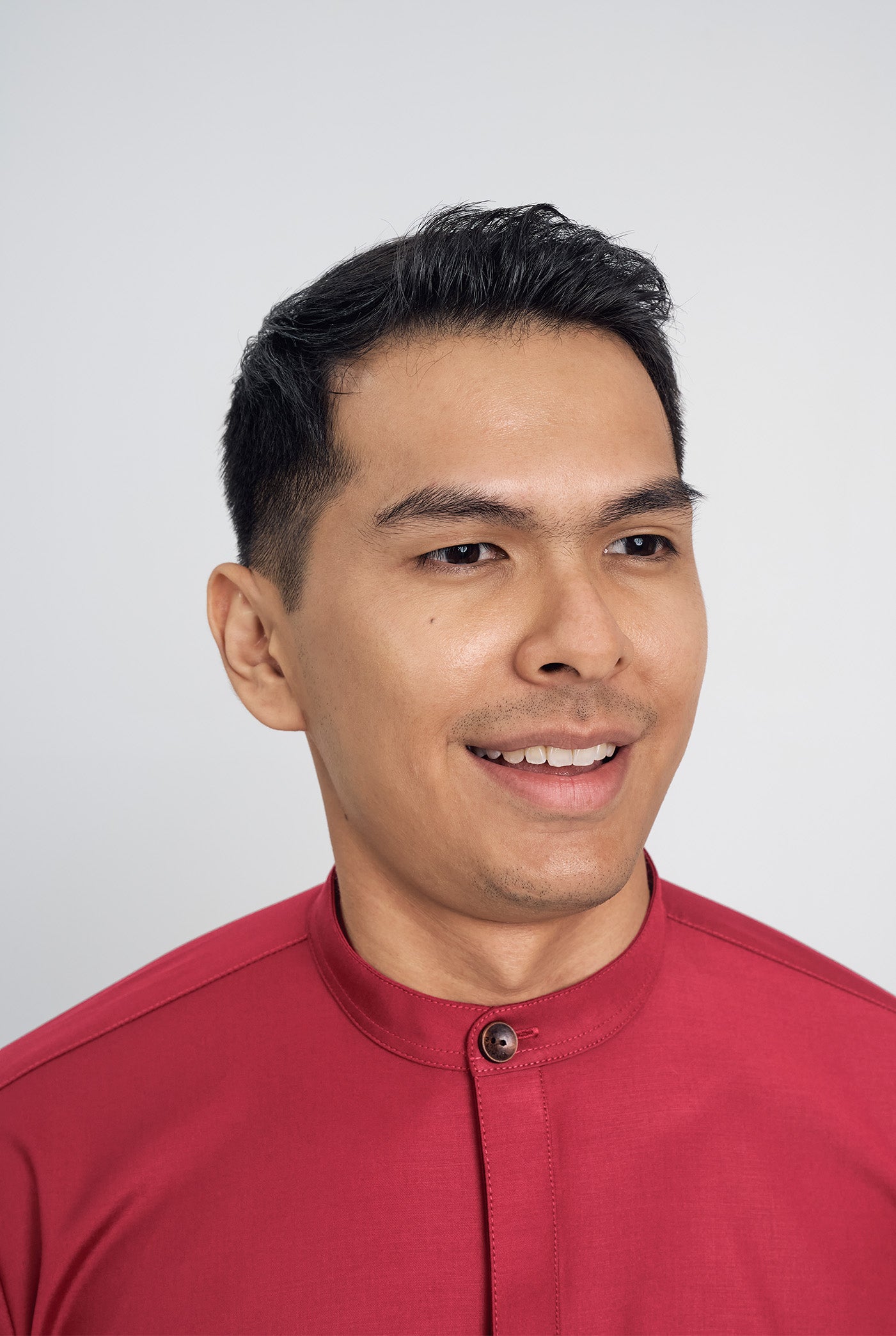 Patawali Collared Top  - Rose Red