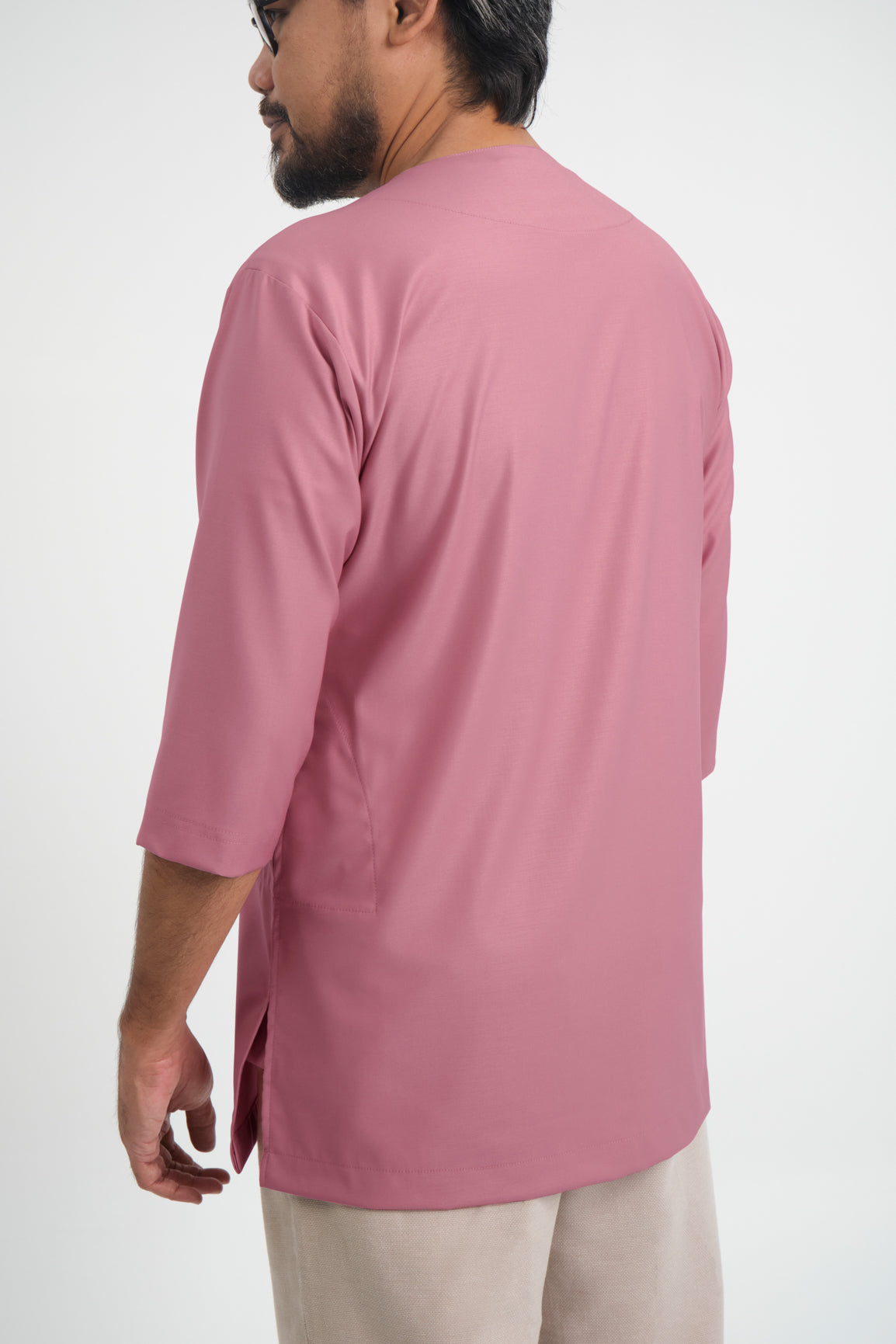 Patawali Three Quarter Sleeve Top  - Pink Belacan