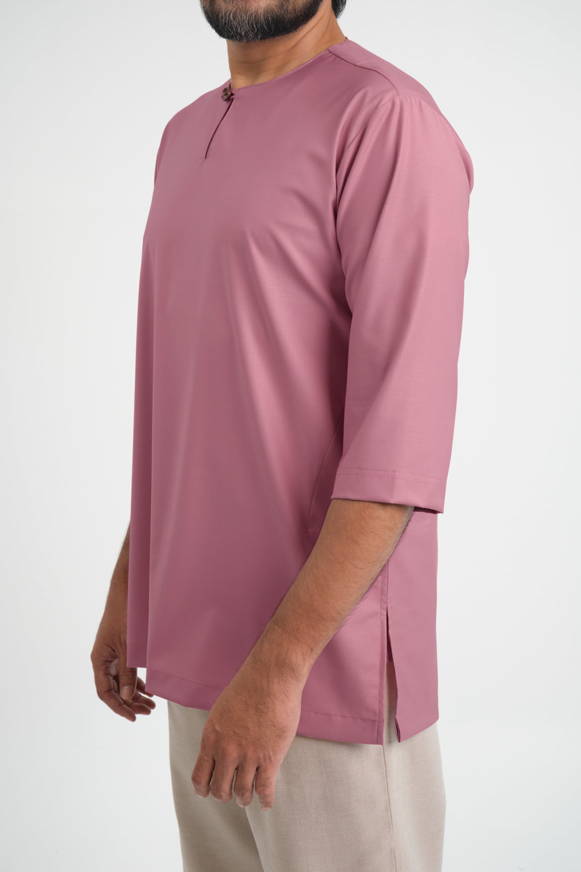 Patawali Three Quarter Sleeve Top  - Pink Belacan