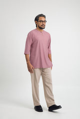 Patawali Three Quarter Sleeve Top  - Pink Belacan