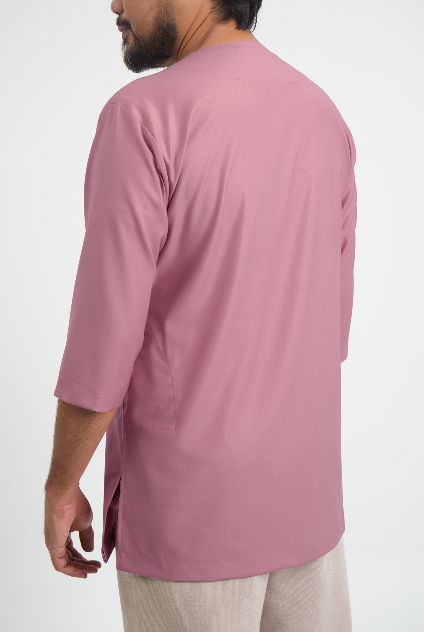 Patawali Three Quarter Sleeve Top  - Pink Belacan