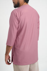 Patawali Three Quarter Sleeve Top  - Pink Belacan