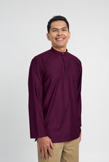 Patawali Collared Top  - Purple Manggis
