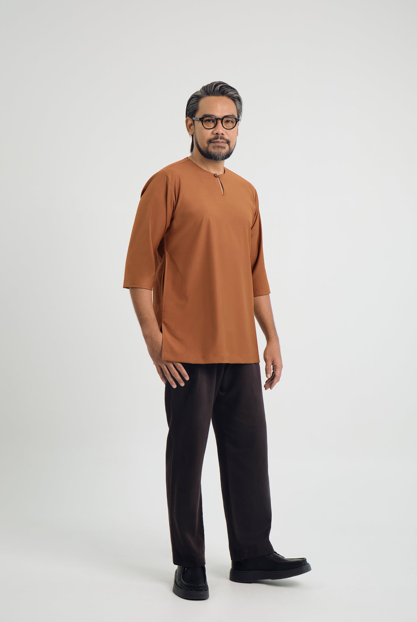 Patawali Three Quarter Sleeve Top  - Apricot