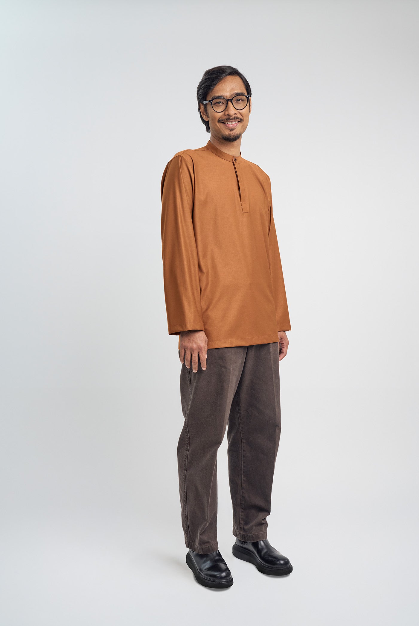 Patawali Collared Top  - Apricot