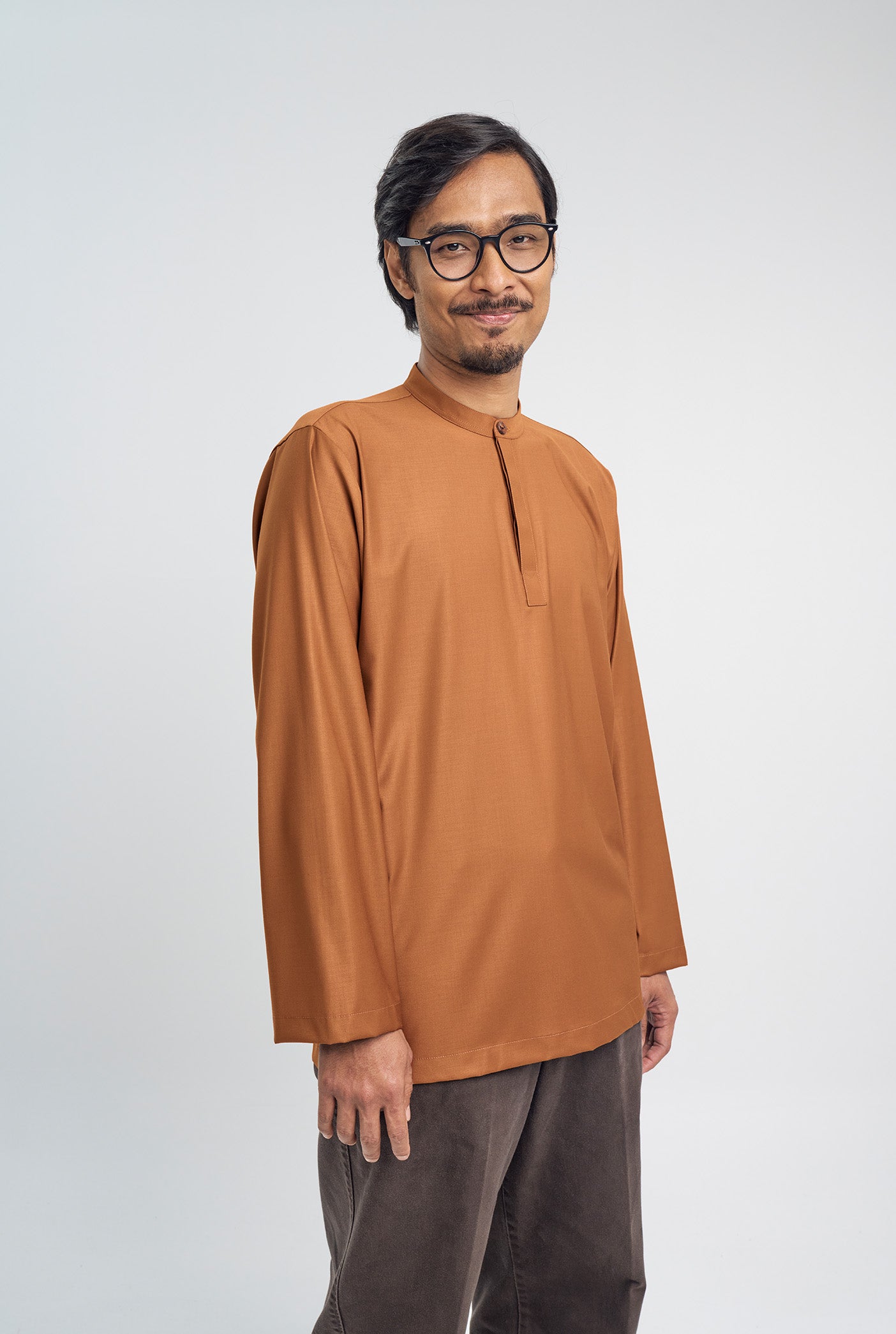 Patawali Collared Top  - Apricot
