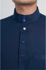 Patawali Modern Fit Baju Melayu Cekak Musang - Royal Blue
