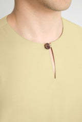 Patawali Three Quarter Sleeve Top  - Buttermilk