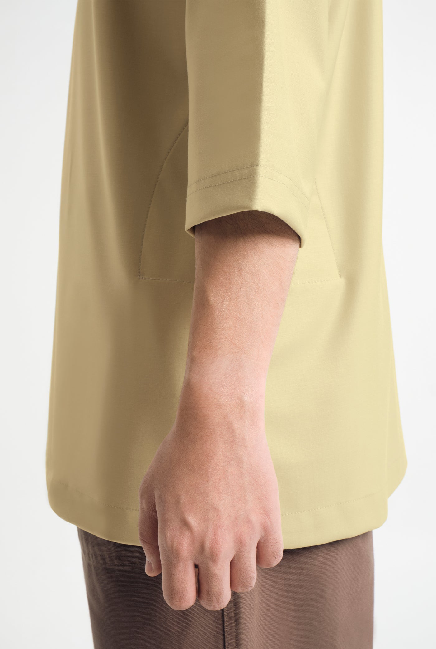 Patawali Three Quarter Sleeve Top  - Buttermilk