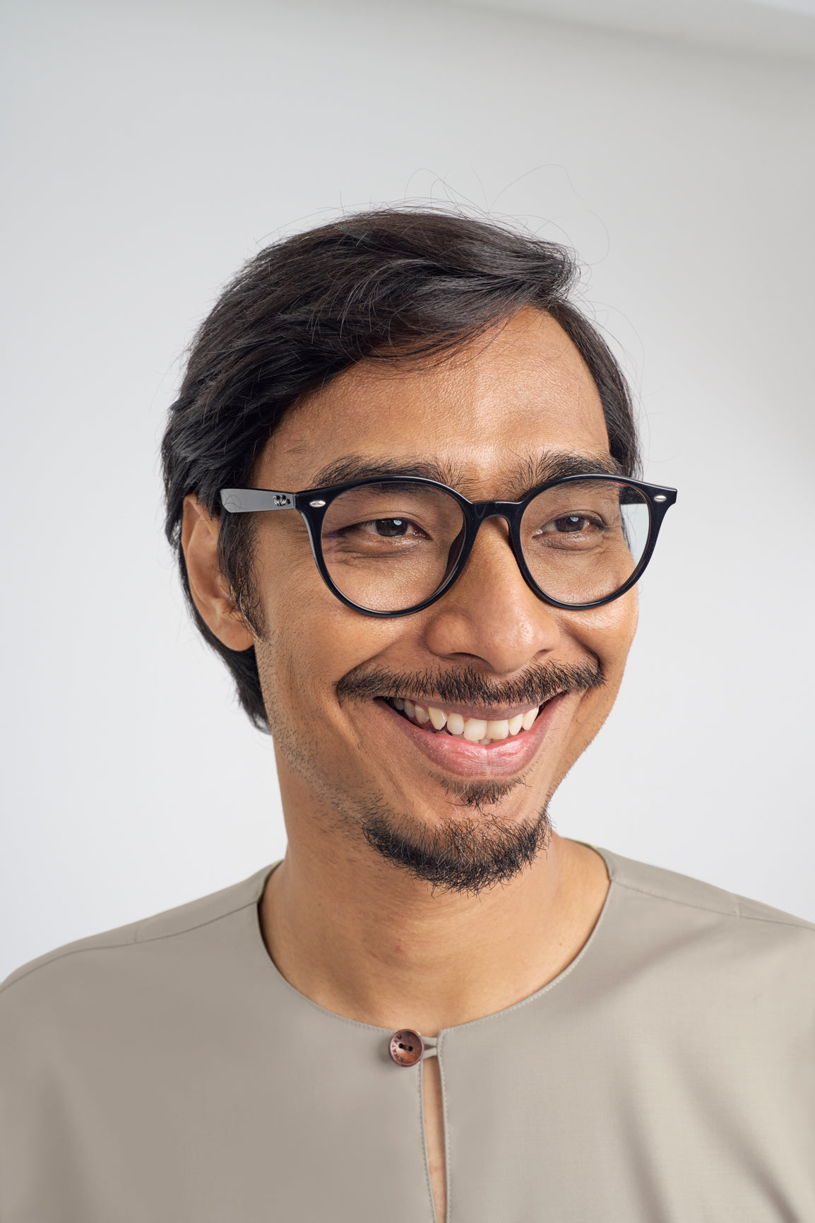 Patawali Three Quarter Sleeve Top  - Light Khaki