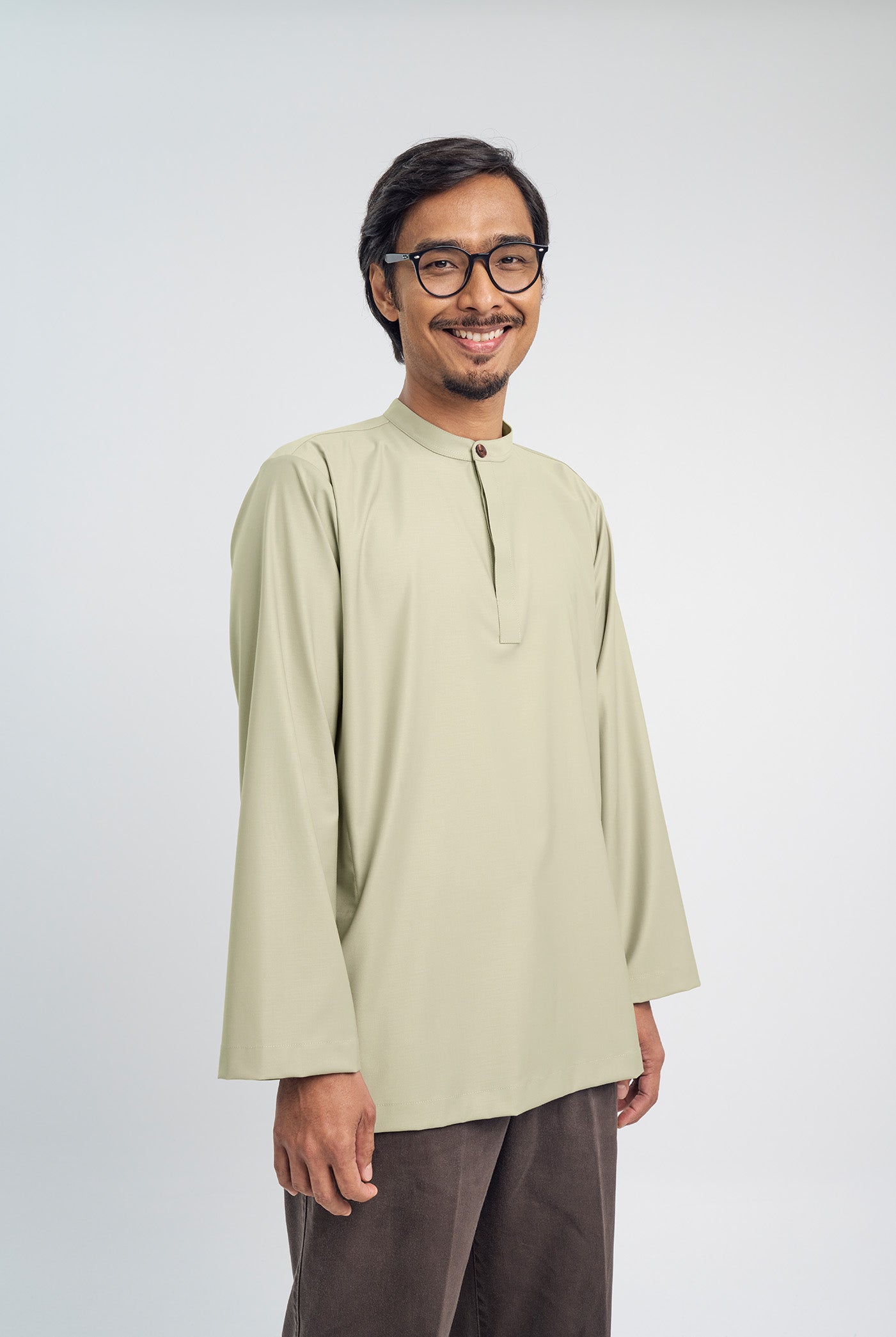 Patawali Collared Top  - Light Khaki