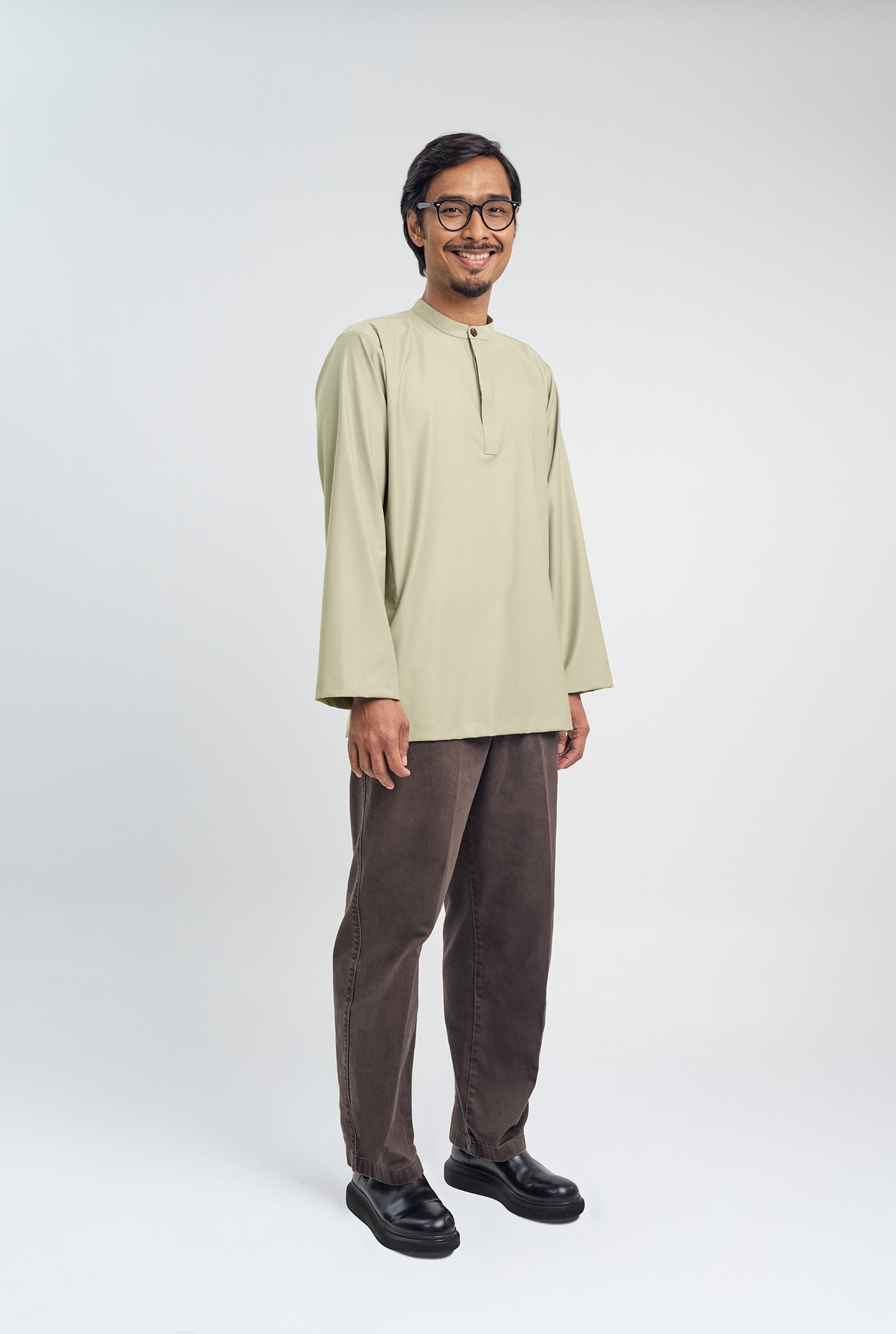 Patawali Collared Top  - Light Khaki