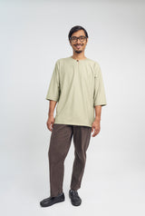 Patawali Three Quarter Sleeve Top  - Light Khaki