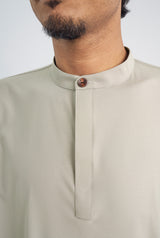 Patawali Collared Top  - Light Taupe