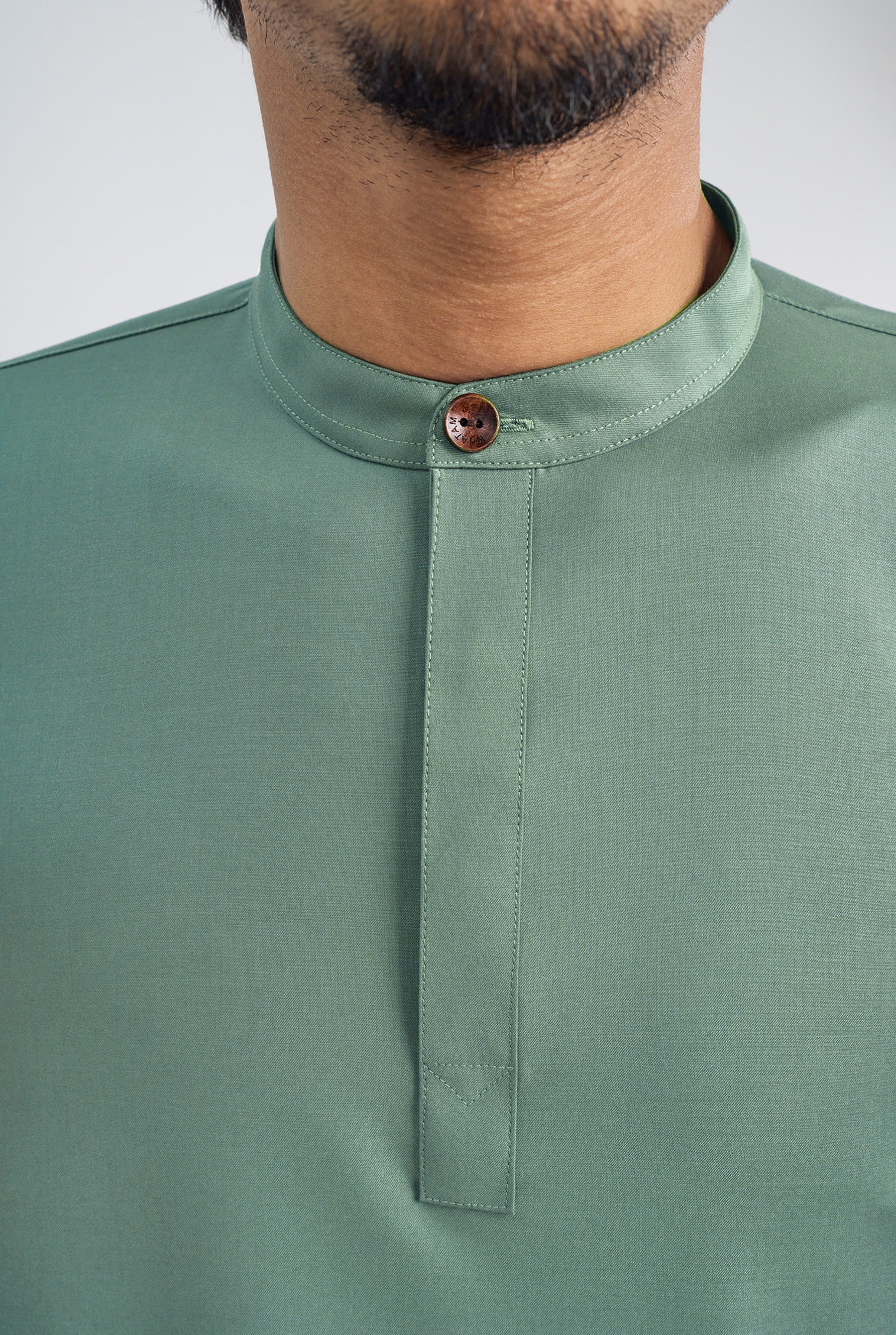 Patawali Collared Top  - Grass Green