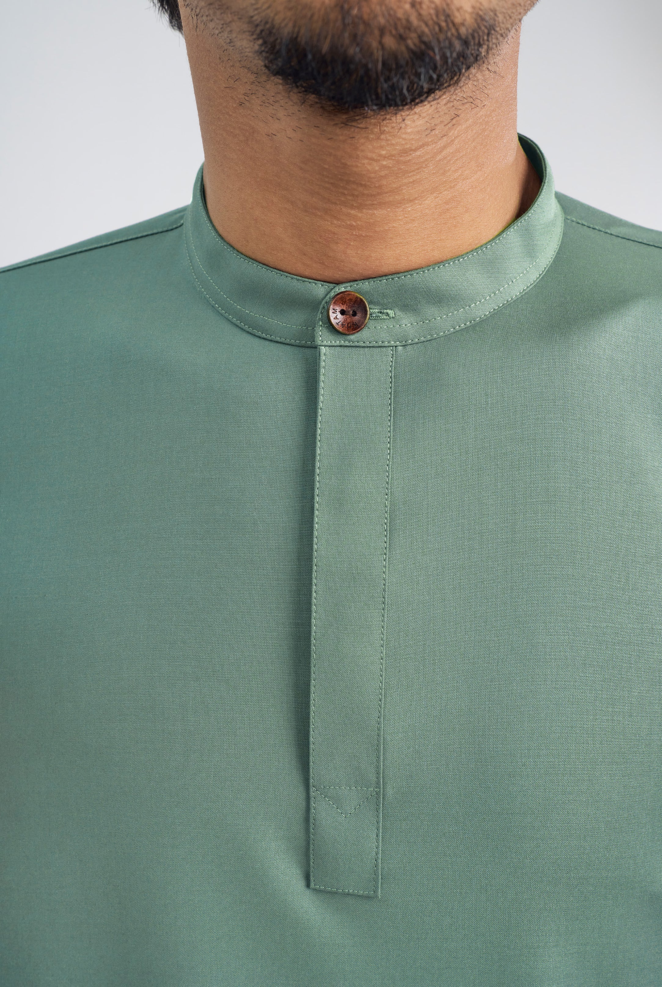 Patawali Collared Top  - Grass Green