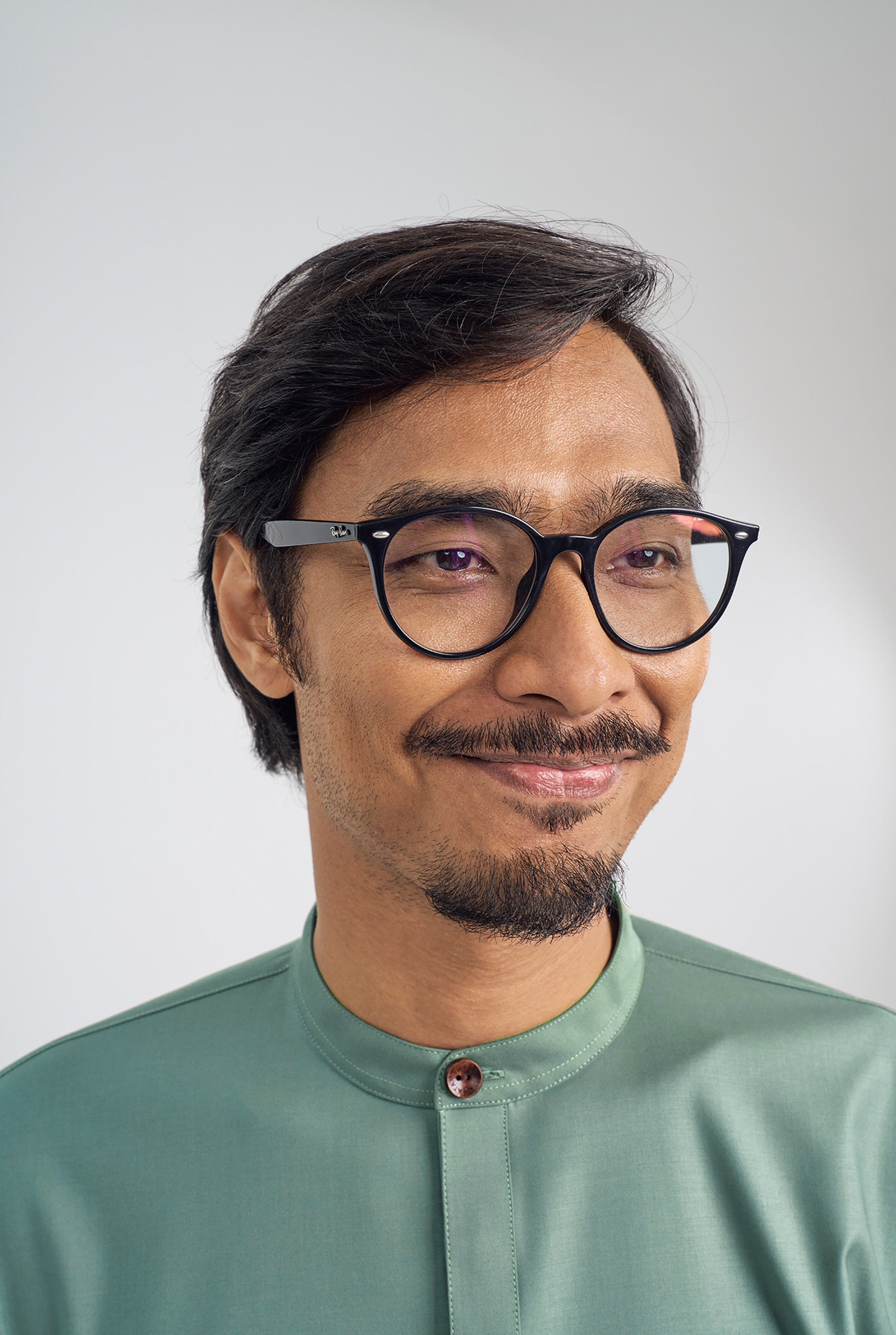 Patawali Collared Top  - Grass Green