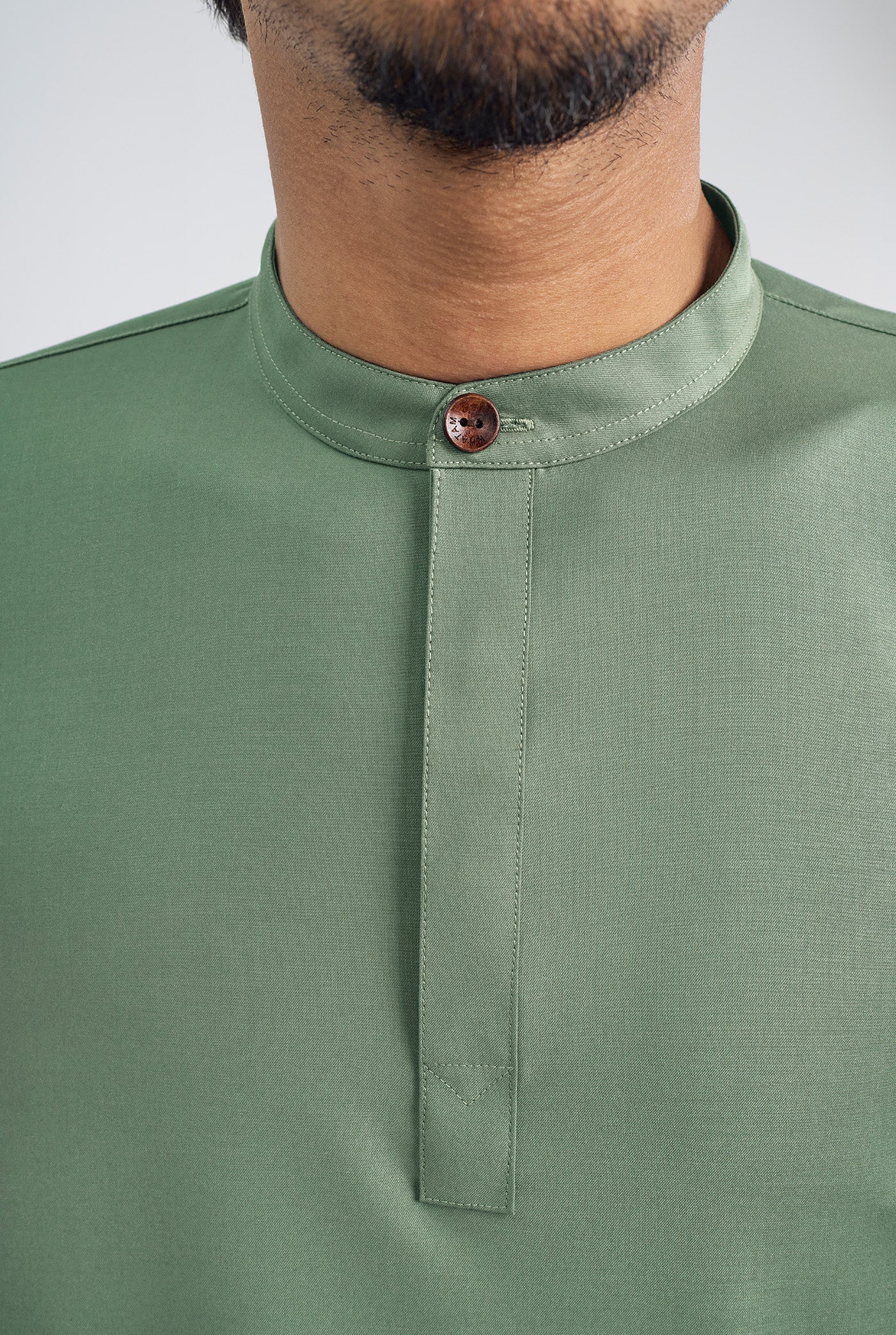 Patawali Collared Top  - Grass Green