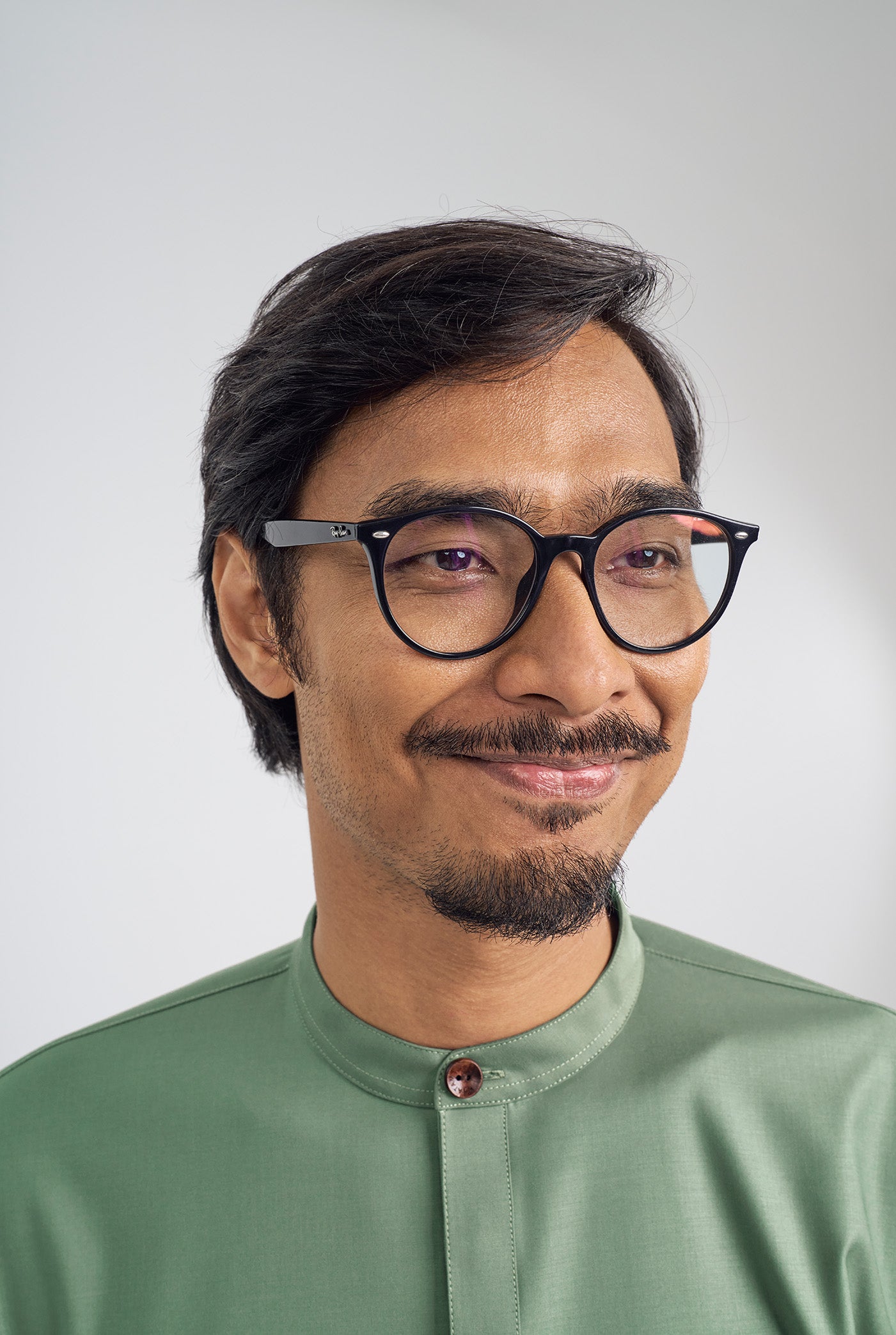 Patawali Collared Top  - Grass Green