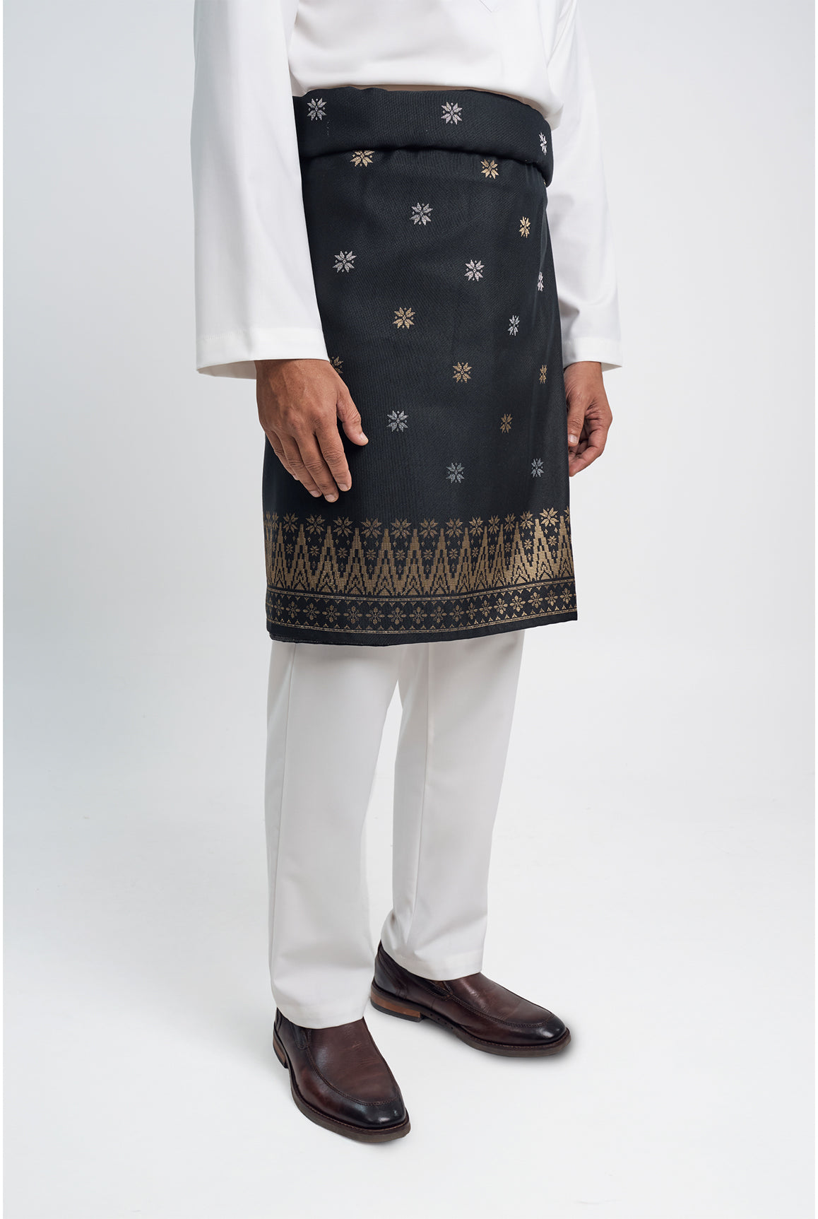 Patawali Modern Fit Baju Melayu Cekak Musang - Antique White