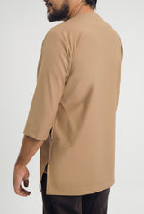 Patawali Three Quarter Sleeve Top  - Hazel Brown