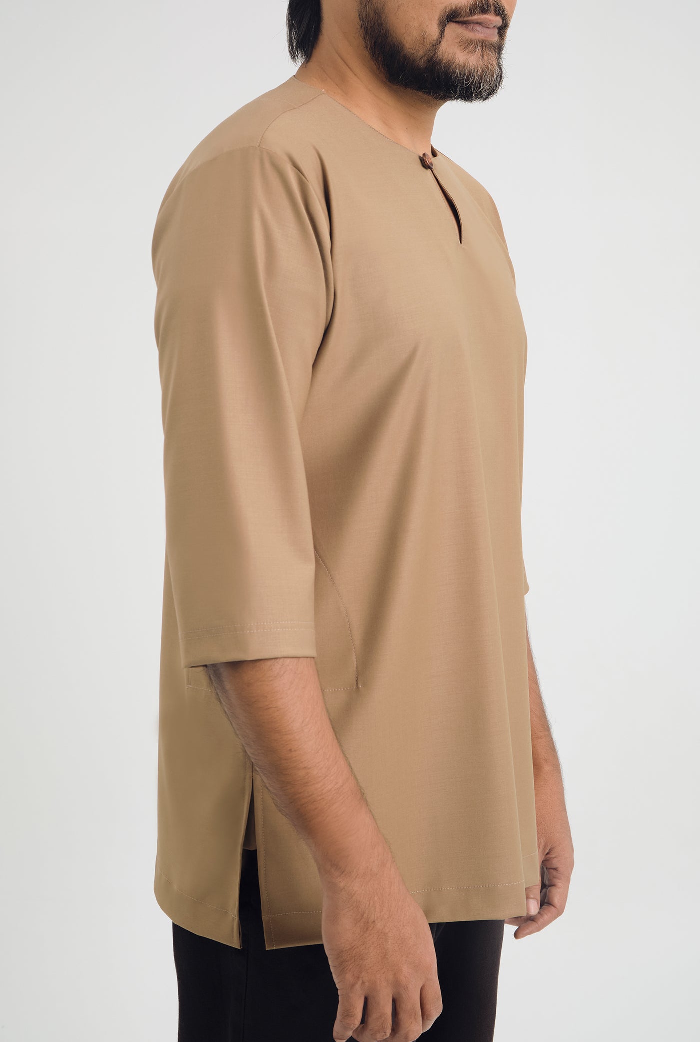 Patawali Three Quarter Sleeve Top  - Hazel Brown