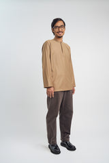 Patawali Collared Top  - Hazel Brown